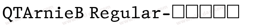 QTArnieB Regular字体转换
